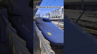 Experience Japans Bullet Train Shinkansen Leaving the Station Kyoto to Tokyo Journey [upl. by Notneiuq470]