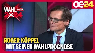 Roger Köppel mit seiner Wahlprognose  Nationalratswahl 2024 [upl. by Monteith]