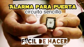 ALARMA PARA PUERTA Fácil de hacer [upl. by Hanoj]