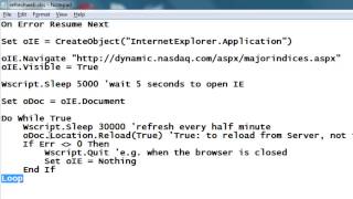VBScript to Keep Refreshing a Web Page [upl. by Katt]