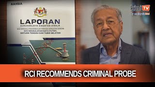 RCI on Batu Puteh recommends criminal probe against Dr Mahathir [upl. by Erdrich]