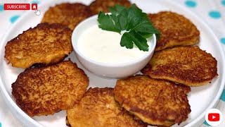 Einfaches KARTOFFELPUFFER RezeptRösti 3 Kartoffel und alle Nachbarn werden nach dem Rezept fragen [upl. by Nezam372]