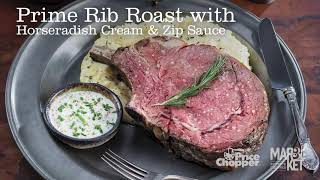 Prime Rib Roast with Horseradish Cream amp Zip Sauce  Price Chopper Cooking HowTo [upl. by Etta100]