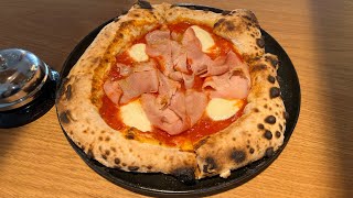 Italian pizza prosciutto with handmade dough and special sauce [upl. by Upali]