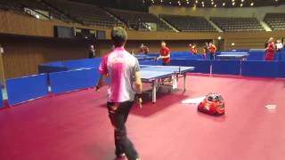 Adam Bobrow and Ma Long messing around surprise ending [upl. by Moor]