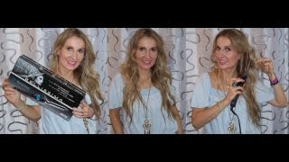 Imetec Bellissima Professional Hair Curling Iron Review amp Tutorial [upl. by Etnemelc569]