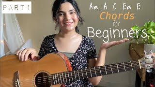 Part1 11 Basic Guitar Chords that every Beginner Guitarist should know  Open Major amp Minor Chords [upl. by Ahsal970]