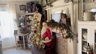 Antique Farmhouse Style Christmas Home Tour [upl. by Leonid]