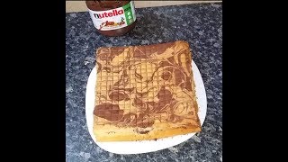 NUTELLA LAYER CAKE without baking powder [upl. by Schubert]