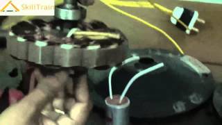 Assembly of a Motor of a Ceiling Fan Hindi हिन्दी [upl. by Jolynn]