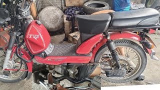 tvs xL100 convert from hand brake to foot brake subrang lakas Ng preno billyevlog [upl. by Ellenwad]