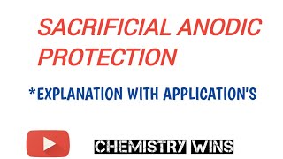 SACRIFICIAL ANODIC PROTECTION METHOD sadhanadhananjaya CHEMISTRY WINS chemistry [upl. by Spring485]