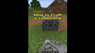 How to Craft a Lodestone  Minecraft shorts [upl. by Grissom447]