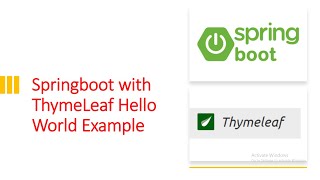 thymeleaf spring boot with thymeleaf hello world example springboot [upl. by Lodmilla]