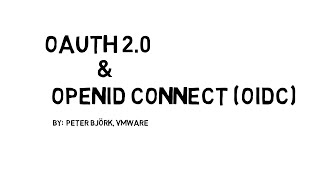 OAuth 20 amp OpenID Connect OIDC Technical Overview [upl. by Erroll763]