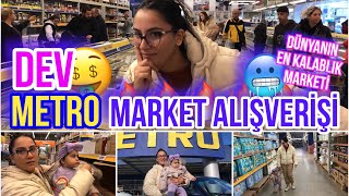 DEV METRO MARKET ALIŞVERİŞİ 🤑 DÜNYANIN EN KALABALIK MARKETİNDE ALIŞVERİŞ YAPTIK 🥶 MARKET VLOG [upl. by Fretwell698]