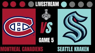 Montreal Canadiens vs Seattle Kraken  Game 5 MTL Lead 31  2410 2024 EHL Livestream [upl. by Euqnimod548]