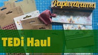 Karten basteln mit DSP und Glitzerpapier  Bastel Haul  Papierdrama 😍🐰 [upl. by Ainer]