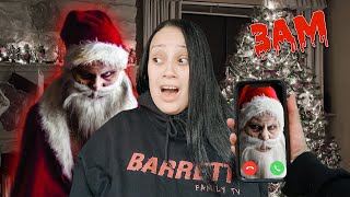 DO NOT FACETIME CALL SANTA CLAUS AT 3AM HE CAME TO MY HOUSE GONE WRONG [upl. by Merceer]