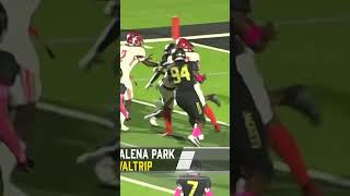 How many tacklers does it take to bring down Waltrip QB Kevion West Apparently more than 4 [upl. by Hagi780]