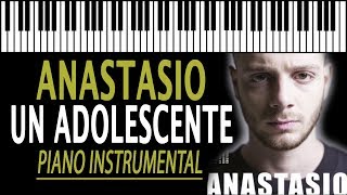 ANASTASIO  Un Adolescente KARAOKE Piano Instrumental [upl. by Hoye]