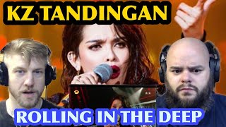 KZ TANDINGAN  ROLLING IN THE DEEP Adele cover 🤘😎😀 metalheads reaction [upl. by Westland]