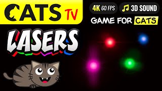 CAT TV  Best real laser pointer 🔴 for cats to play 😻 4K  60FPS 🙀 [upl. by Rimola]