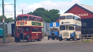 Cars Buses Motorbikes and Trams at Beamish Museum 16624 [upl. by Aramal]