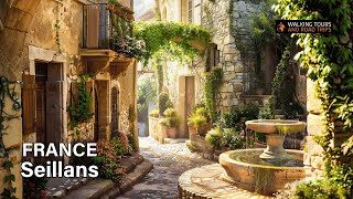 Relaxing Walks in France 🇫🇷 Beautiful Seillans Village in the French Riviera 4k video tour [upl. by Draper531]