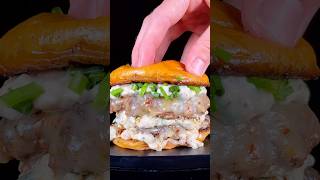 French Onion Dip Burger using Forager Project Sour Cream 🍔 foragerprojectpartner [upl. by Sremmus]