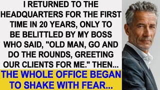 I returned to the HQ after 20 yrs belittled by boss The whole office began to shake with fear [upl. by Baecher488]