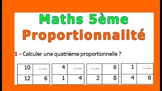 Maths 5ème  La proportionnalité Exercice 1 [upl. by Nnaeirelav]