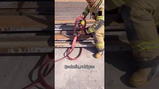 Fire Hose Straight Trikes shortvideo automobile fireman trending army fire [upl. by Dloreg]