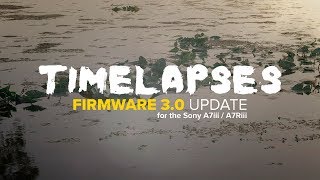 NEW Timelapse Feature for Sony A7iii  A7Riii  Firmware 30 Explained [upl. by Savior]