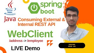 Calling REST Services with WebClient Spring Boot  Microservices Communication using WebClient Java [upl. by Jeanne]