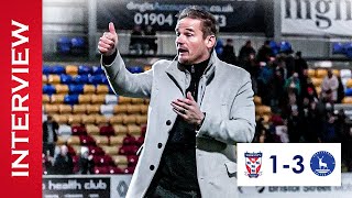 💬 Post Match Interview  Neal Ardley  Hartlepool United [upl. by Rramel]