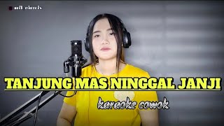 TANJUNG MAS NINGGAL JANJI  karaoke cowok duet dangdut koplo [upl. by Beauvais382]