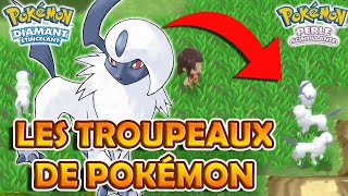 LES TROUPEAUX DE POKEMON  Pokémon Diamant Étincelant et Perle Scintillante [upl. by Glad]