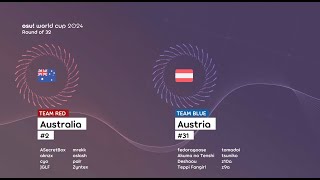 osu World Cup 2024 Australia vs Austria Round of 32 [upl. by Redyr]