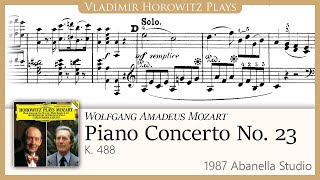 Mozart Piano Concerto No 23 Busoni Cadenza Horowitz 1987 [upl. by Eednak]