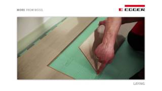 EGGER laminate flooring installation with UNIfit [upl. by Ailahtan]