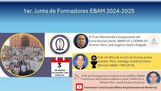 1er Junta de Formadores EBAM 20242025 [upl. by Yrekaz]