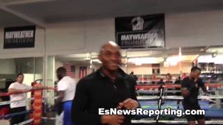 mayweather vs canelo garcia vs matthysse undercard fighters talk EsNews Boxing [upl. by Kirtley]