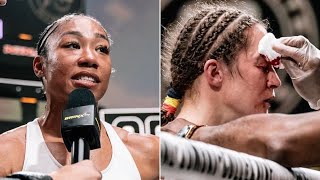 Alycia Baumgardner vs Delfine Persoon fight highlights [upl. by Yllop554]