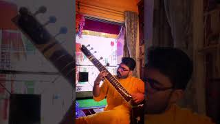 Ahaa Ki Anondo Akashe Batashe satyajitray sitar [upl. by Hilel]