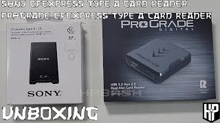 Sony CFexpress Type A CARD Reader and ProGrade CFexpress Type A CARD Reader  Unboxing [upl. by Lipkin]