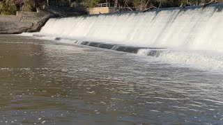 Fishing the FALL BITE at a Spillway in Kansas [upl. by Papageno]