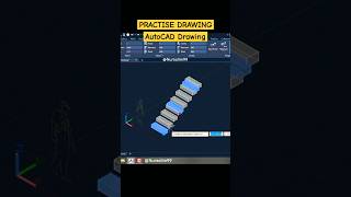 PRACTISE DRAWING  AutoCAD Drawing Array in 3D [upl. by Elleryt]