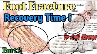 foot fracture recovery time  foot fracture treatment  metatarsal fracture recovery time in hindi [upl. by Asillem]