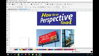 How to use perspective tool in CorelDraw [upl. by Estes]